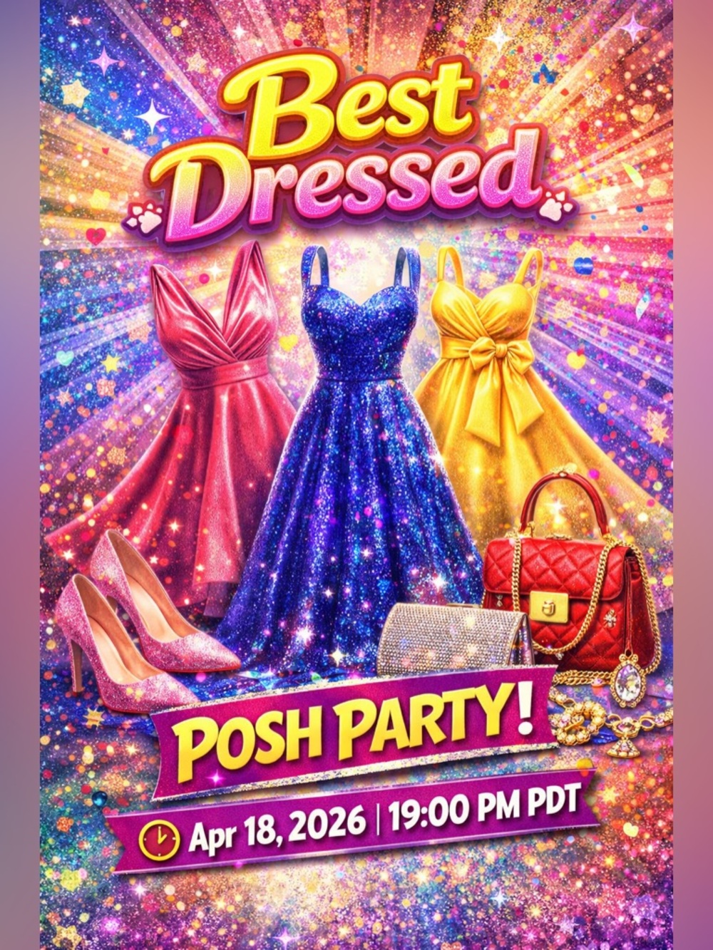 CO - HOSTING  the "Best Dressed Posh Party"